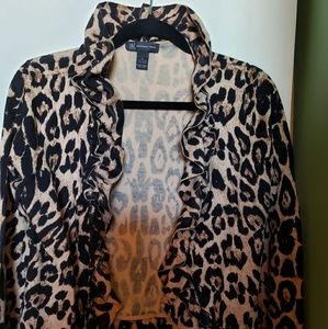 INC Leopard sweater